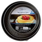 Mainstays, 8", 9", 10" Round Nonstick Carbon Steel Springform Cake Pans, Gray, Set of 3 - Image 2
