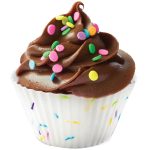 S&T Inc. Reusable Non-Stick Silicone Baking Cups (12 Pack) - Standard Size - Confetti - Image 3